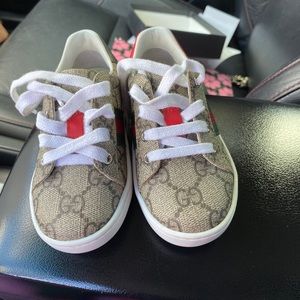 Kids Gucci sneakers.